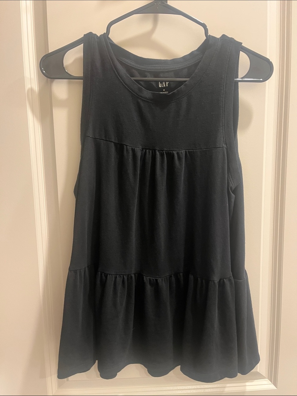 GAP Black Tiered Tank Top